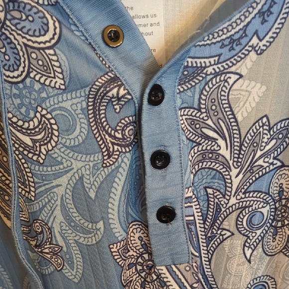 Blue and White Relaxed Hoodie - Picture 6 of 17